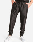 Men's Jogger Scrub Pants in black