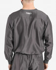 mens Elements long sleeve one pocket scrub top dark gray