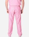 mens simple relaxed fit scrub pants light pink 