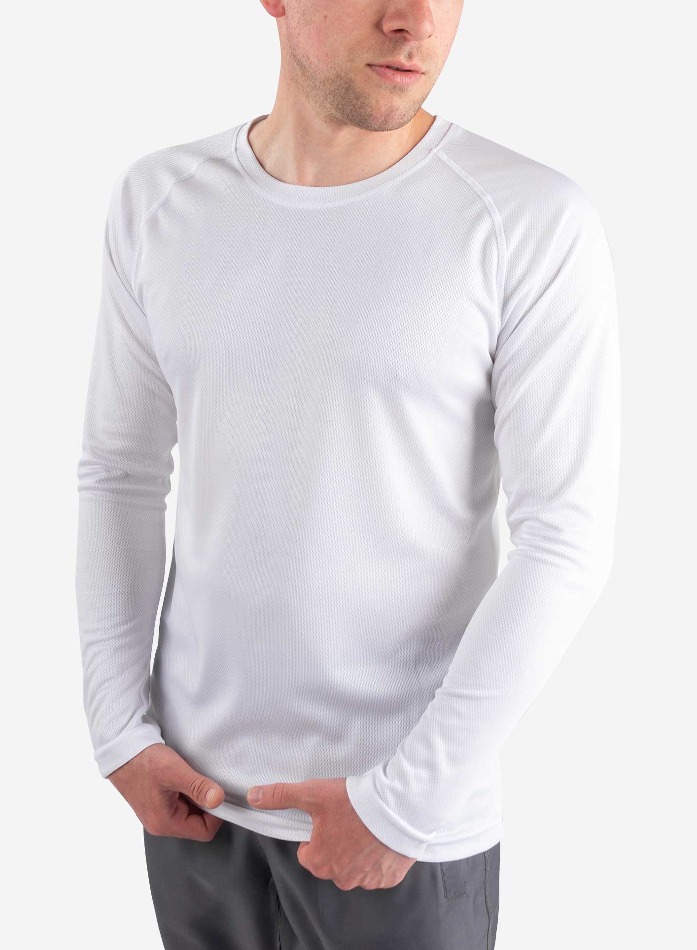 White long sleeve store under shirt