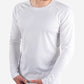 TiScrubs Men's Long-Sleeve Mesh Underscrub White