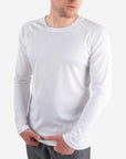 TiScrubs Men's Long-Sleeve Mesh Underscrub White