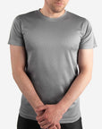 Men's gray short sleeve underscrub gray