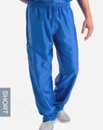 mens Elements short and tall relaxed fit scrub pants royal-blue