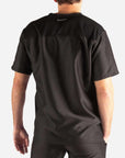 Men's Slim Fit Scrub Top in black