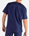 Men's 3 Pocket Scrub Top in navy-blue