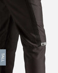 Men's Tall Slim Fit Scrub Pants in Real Black Side View
