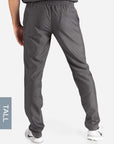 Men's Tall Slim Fit Scrub Pants in Dark gray