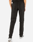 Women's Slim Fit Scrub Pants in Real black 