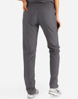 Women's Slim Fit Scrub Pants in Dark gray