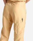 womens Elements cargo pocket straight leg scrub pants khaki