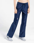 womens Elements cargo pocket straight leg scrub pants navy-blue