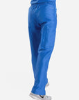 womens Elements cargo pocket straight leg scrub pants royal-blue