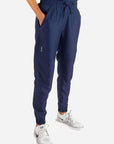 Women's Jogger Scrub Pants in navy-blue
