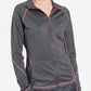 womens Elements scrub jacket dark gray