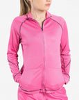 womens Elements scrub jacket pink
